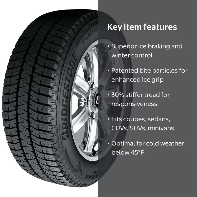 Bridgestone Blizzak WS90 Winter 185/55R15 82H Passenger Tire