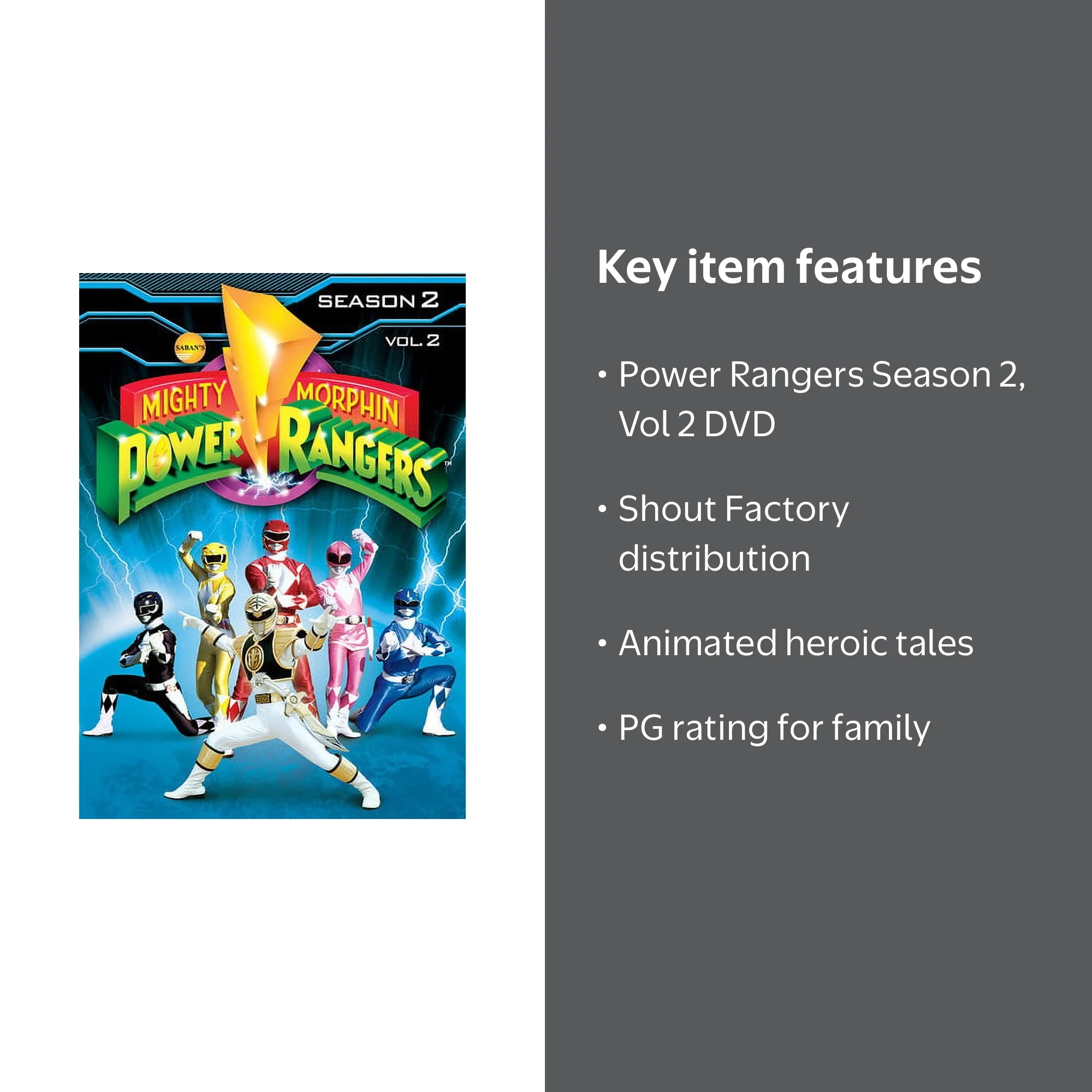 Mighty Morphin Power Rangers: Season 2 Volume 2 (DVD), Shout