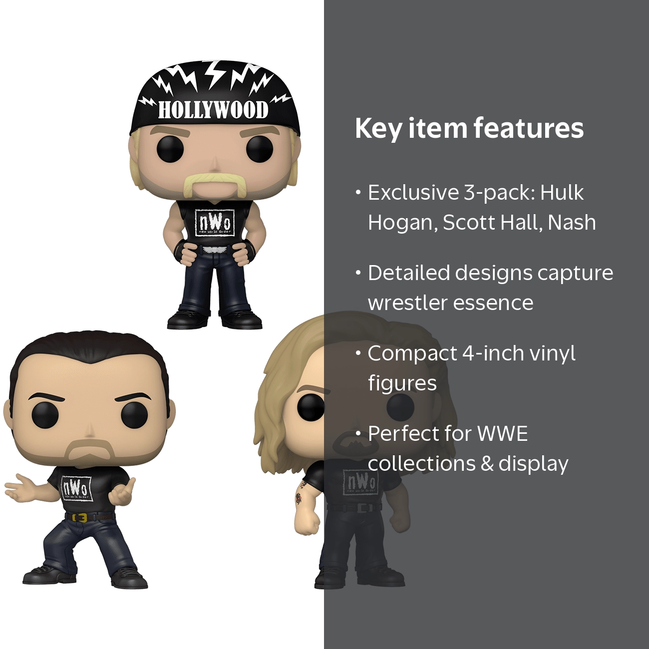 Funko Pop! WWE Wrestling: NWO 3PK Vinyl Figures - Hulk Hogan