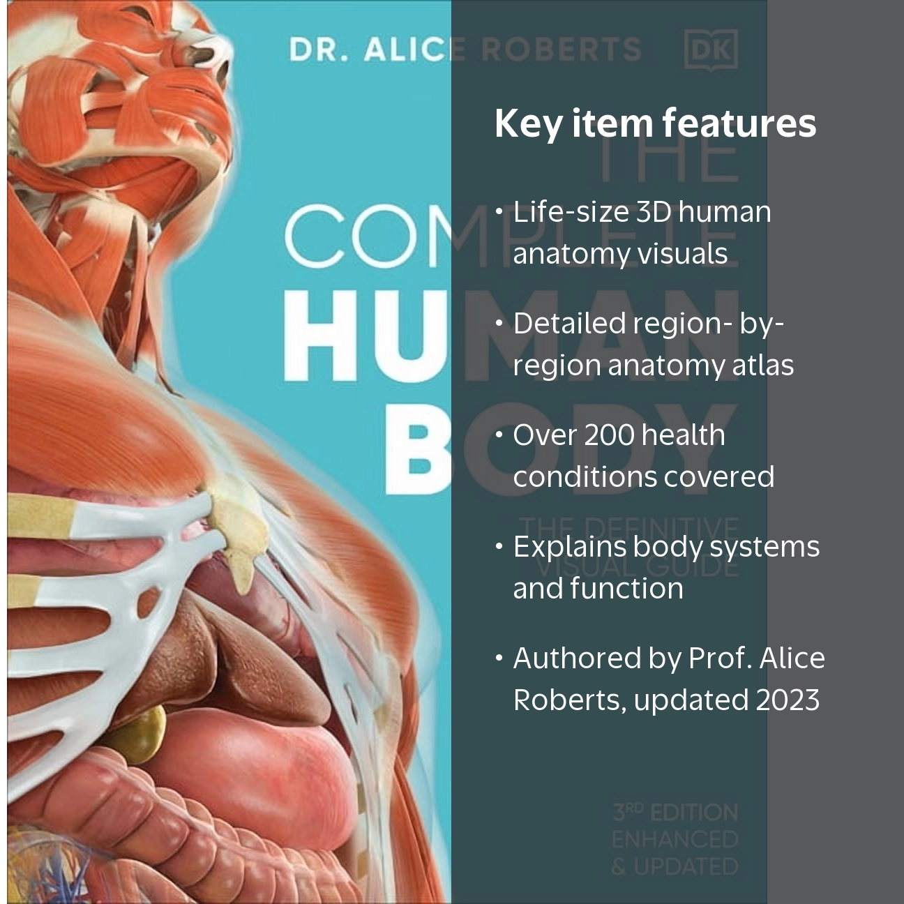 Dr Alice Roberts, The Complete Human Body, Definitive Visual