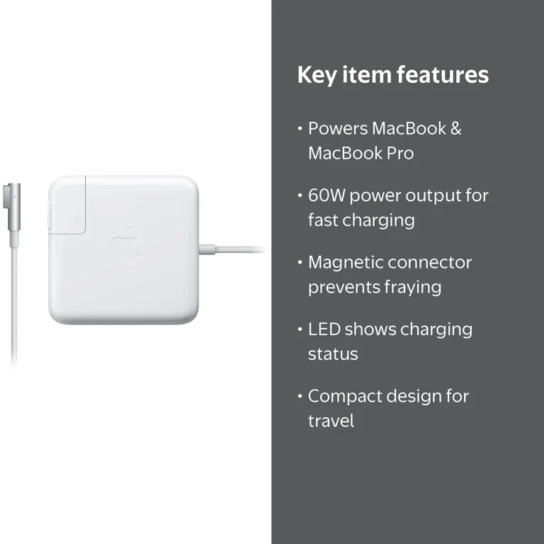 Apple 60W MagSafe Power Adapter (for previous generation 13.3-inch
