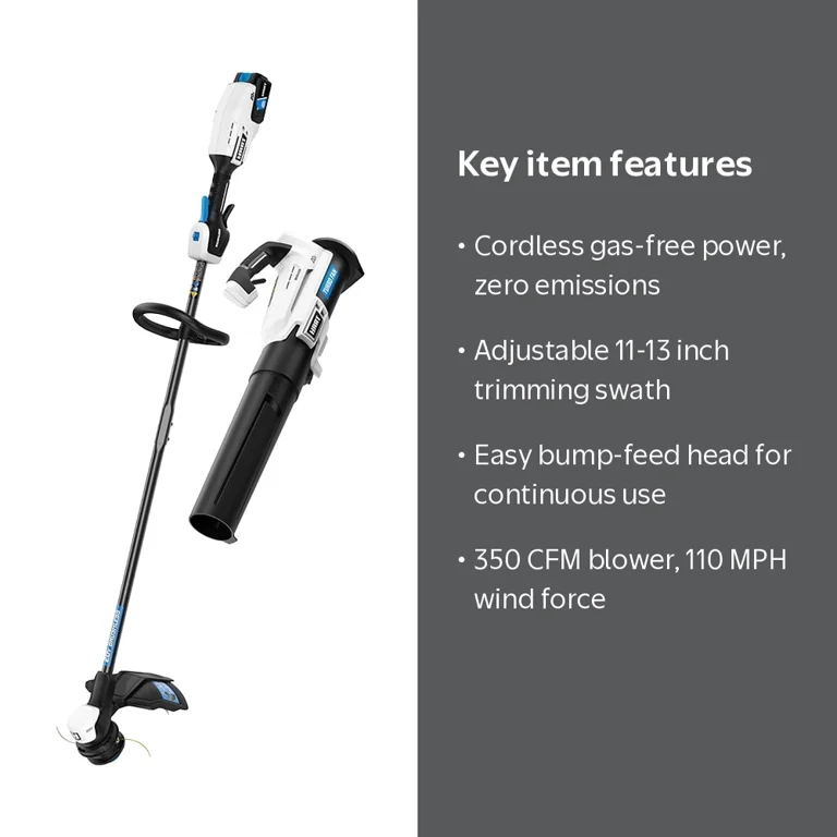 HART 20-Volt Brushless Cordless Power Tools Set, 13-inch Combo Kit