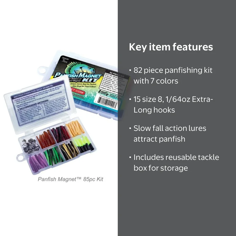 Trout Magnet Panfish Magnet Fishing Lures Kit, Freshwater Crappie