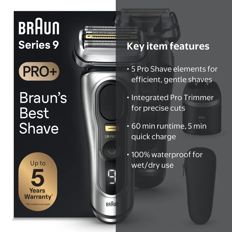 Braun, Electric Shaver, 9567cc, 6-in-1 SmartCare Center - Walmart.com