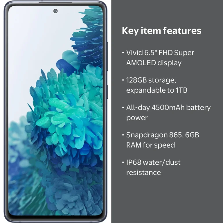 Samsung Galaxy S20 FE 5G G781U - 128GB, Fully Unlocked Android