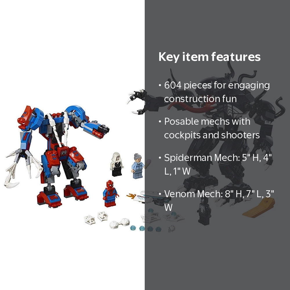 LEGO Marvel Spiderman Super Heroes: Mech Vs. Venom Building Set