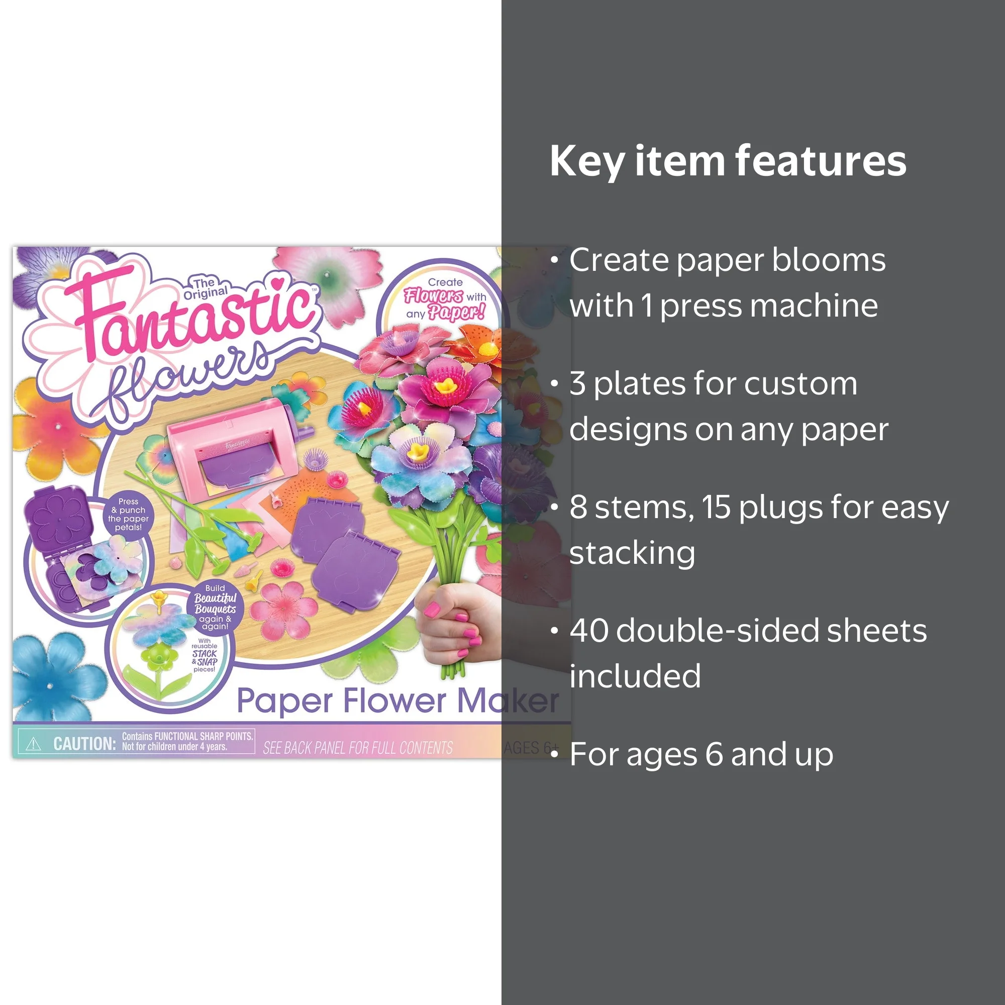 The Original Fantastic Flowers Craft Kit: Paper Flower Making Set