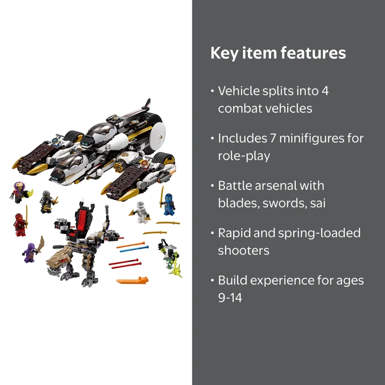 LEGO Ninjago Ultra Stealth Raider 70595 - Walmart.com