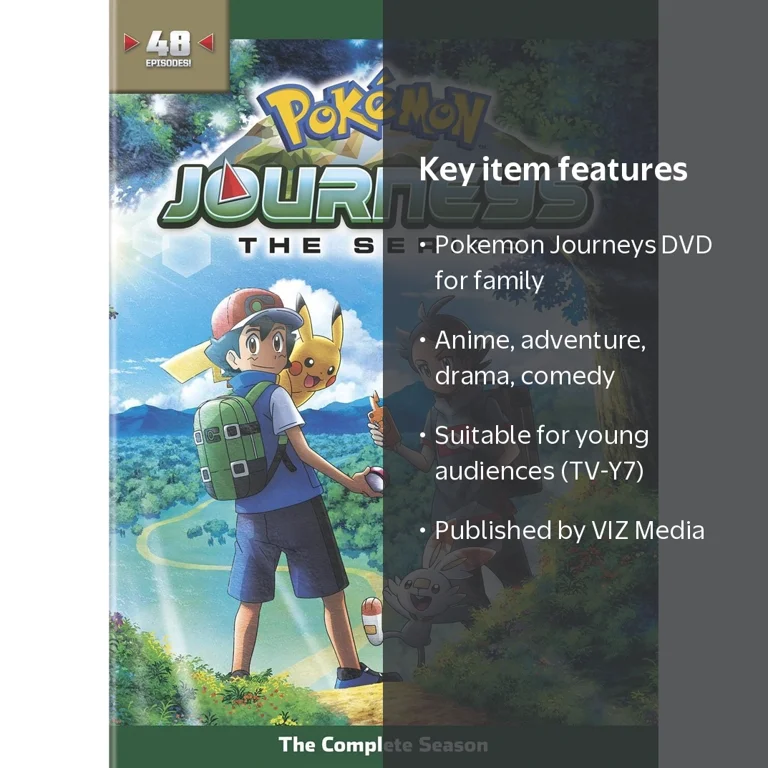 VIZ Media Pokémon Journeys The Series DVD, Complete Anime