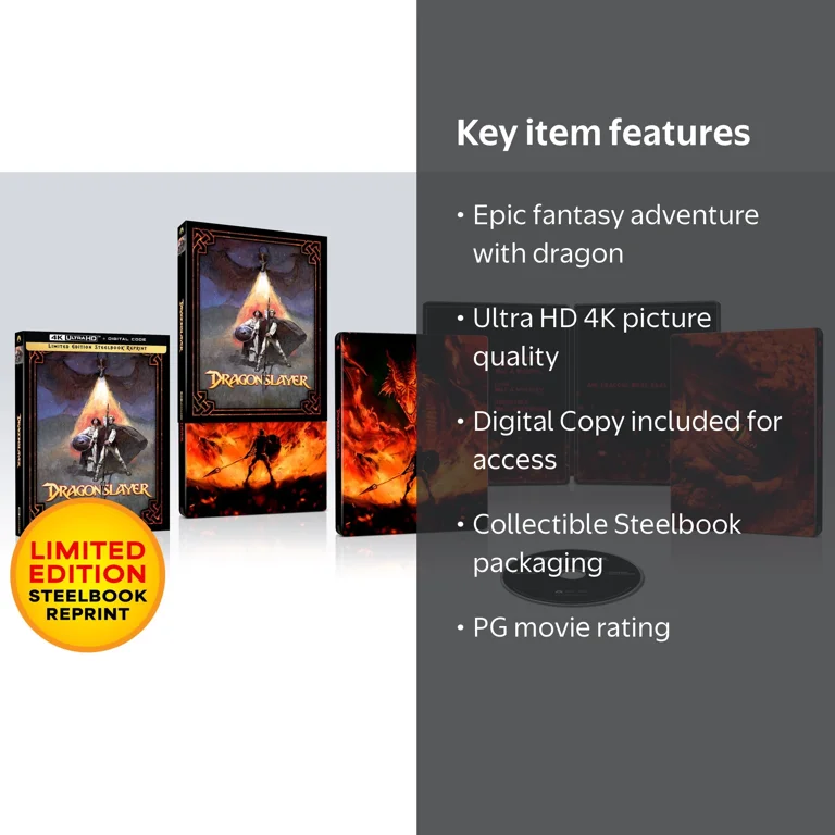 Dragonslayer (4K Ultra HD + Digital Copy) (Steelbook) - Walmart.com