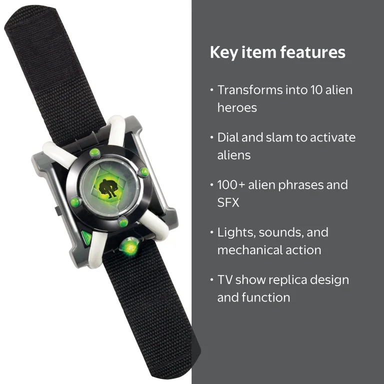 Ben 10, Deluxe Omnitrix, 100+ Alien Phrases & SFX - Walmart.com