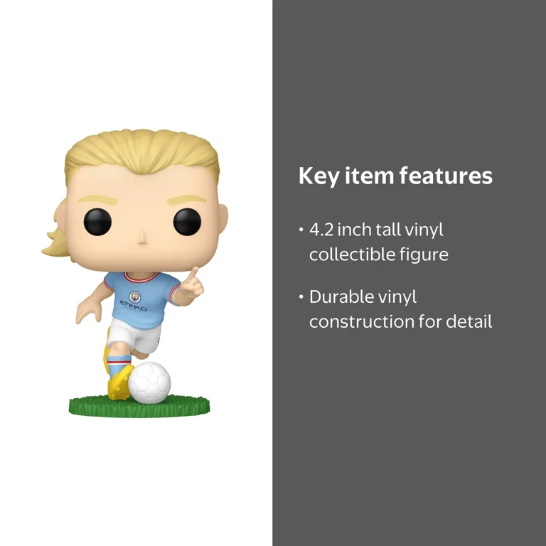 Funko, POP! Football, Manchester City FC Erling Haaland, 4.2-inch