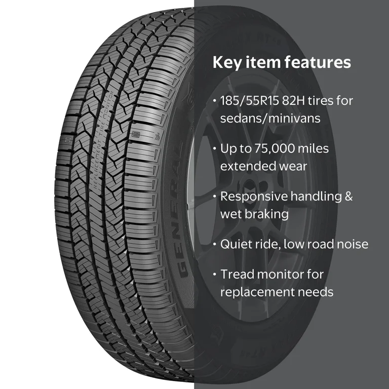 General AltiMAX RT45 All Season Tire, 185/55R15 82H - Walmart.com