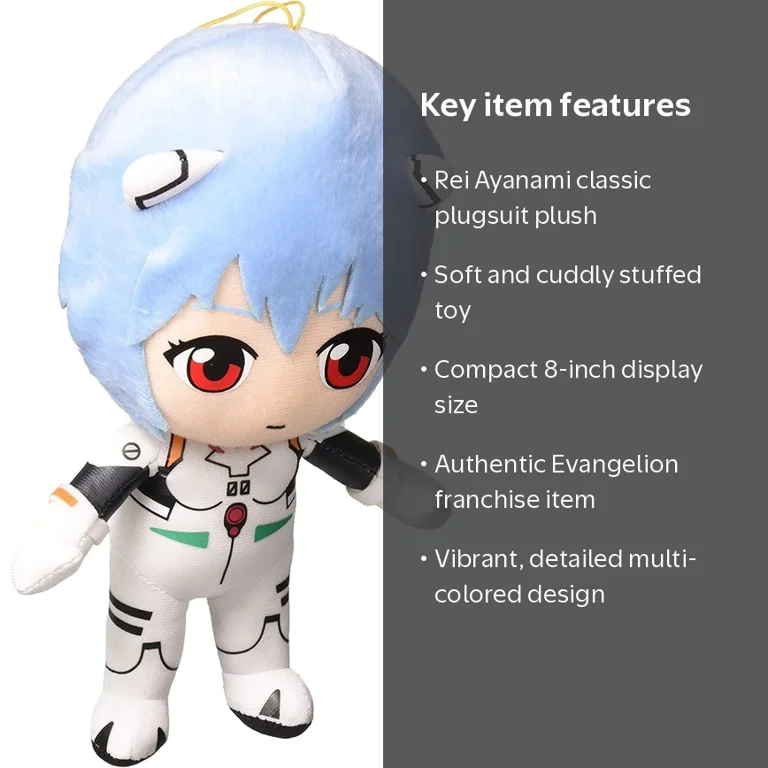 Great Eastern Evangelion GE-52302 Rei Plugsuit Stuffed Plush, 8