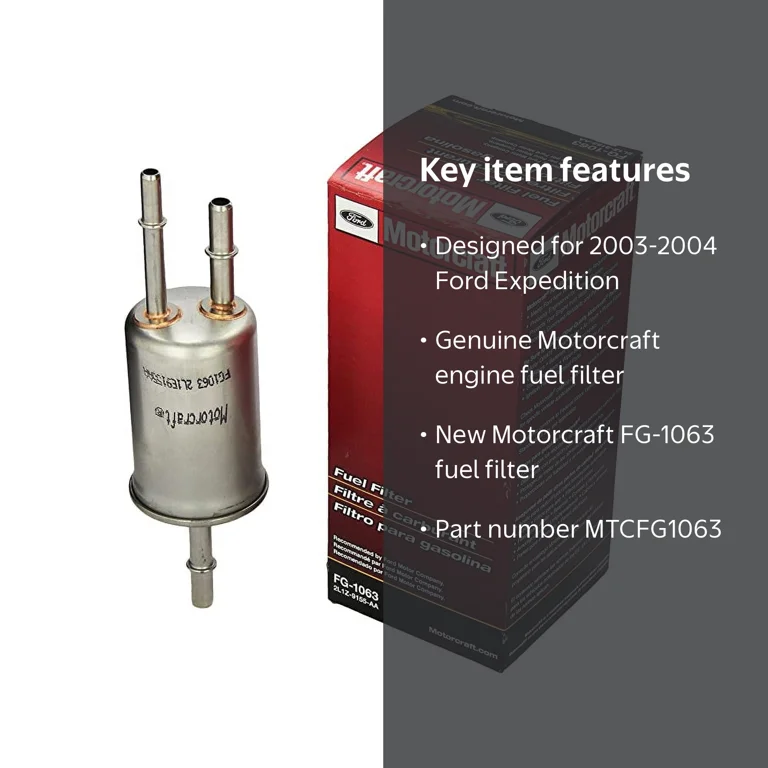 Motorcraft Fuel Filter FG-1063, Fits 2003-2004 Ford Expedition
