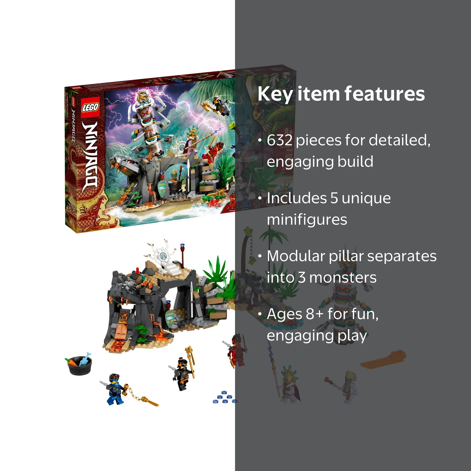 LEGO NINJAGO The Keepers' Village 71747 Ninja Playset Building Toy