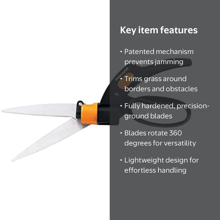 希少紫KEN craftプロフェザーアースロッド2本セットB602MFS602L Fiskars 92146964J Swivel Soft Touch Grass Shear - Walmart.com