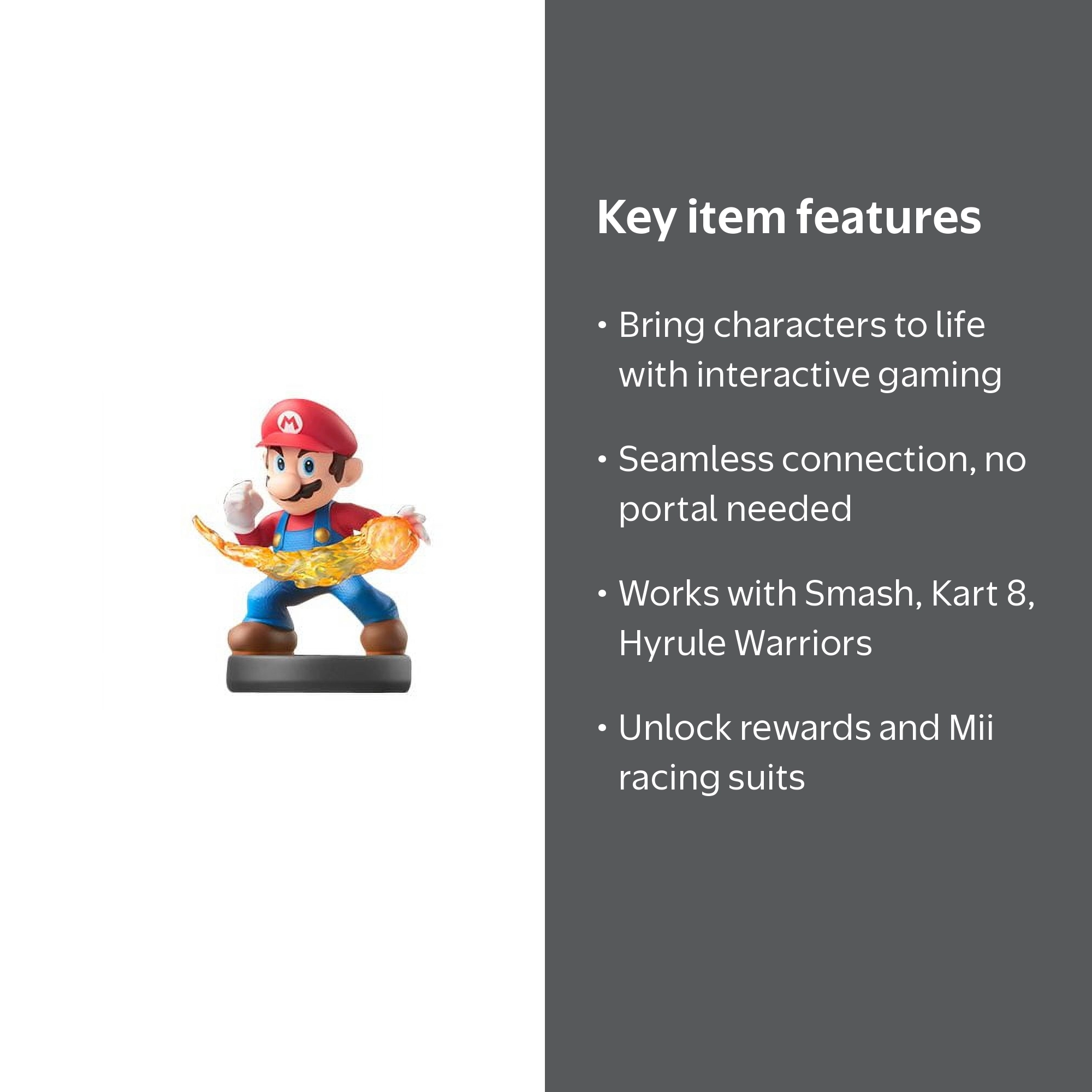 Nintendo Smash Bros. Series amiibo, Fireball Mario - Walmart.com