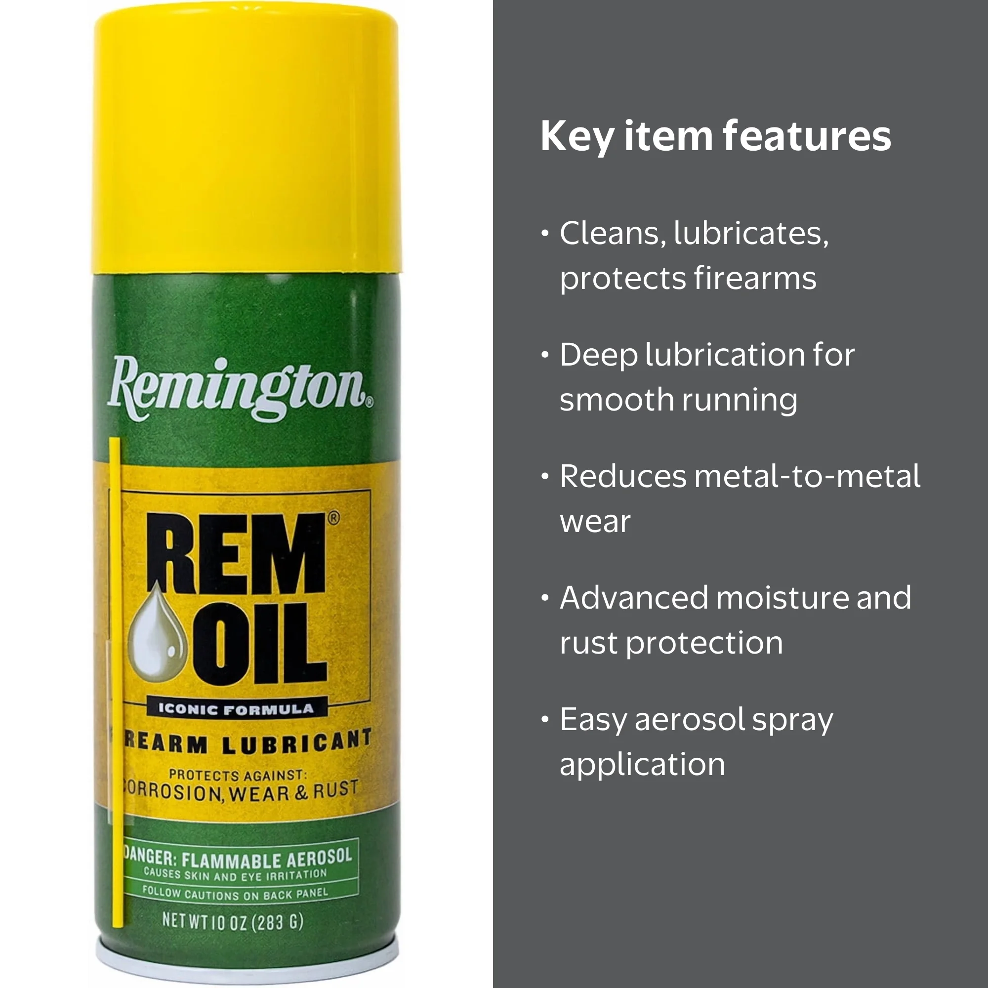 Remington Arms Rem Oil Gun Lubricant, 10 oz, Aerosol