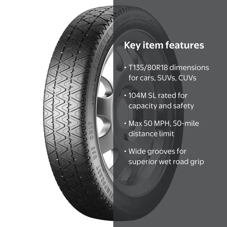 Continental sContact T135/80R18 104M Temp Spare Tire - Walmart.com