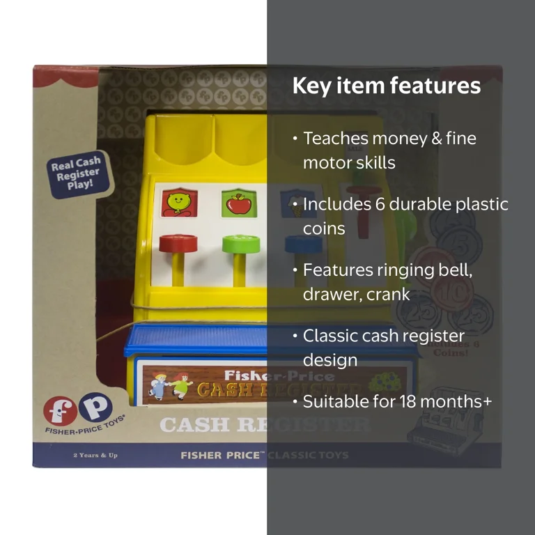 Fisher-Price Classics Cash Register - Walmart.com