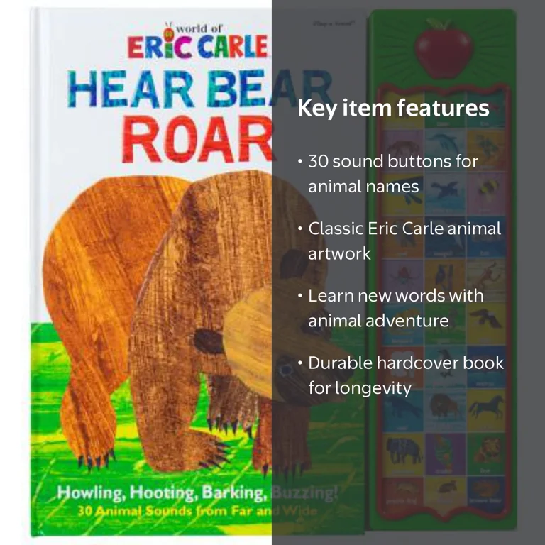 PHOENIX INTL, World of Eric Carle Hear Bear Roar Sound Book