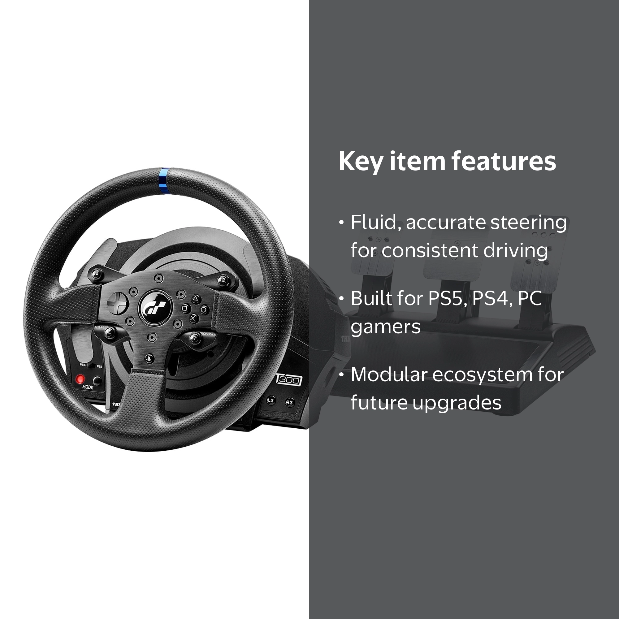 Thrustmaster T300 RS GT Edition Racing Wheel (PS5, PS4, Windows