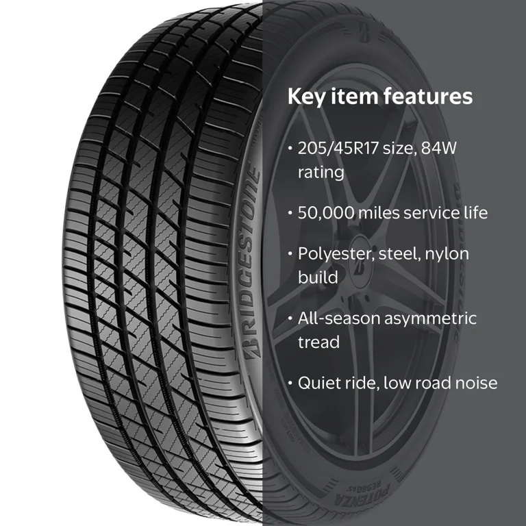 Bridgestone Potenza RE980AS+ Performance 205/45R17 84W Passenger