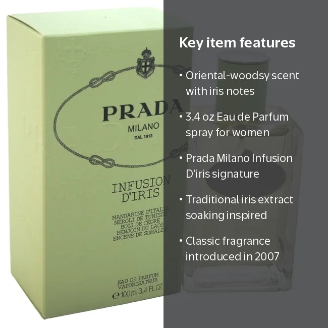 Prada Infusion D'iris Eau De Parfum Spray, 3.4 oz - Sophisticated