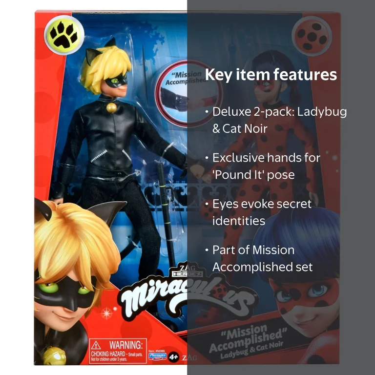 Miraculous, Ladybug and Cat Noir Doll Playset, 4 Pieces - Walmart.com Miraculous, Ladybug and Cat Noir Doll Playset, 4 Pieces - Walmart.com