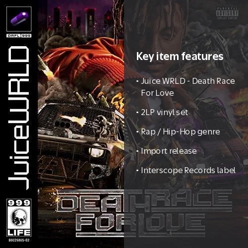 Juice WRLD - Death Race For Love 2LP Set - Vinyl Music