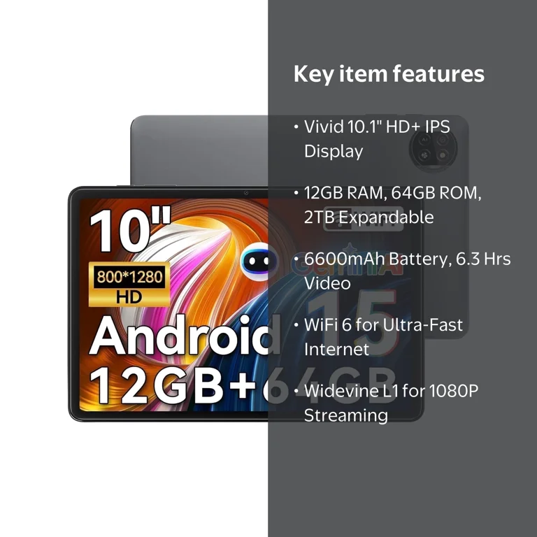 Blackview Android Tablet Tab 20 Wifi 4GB RAM 64GB ROM 10.1 inch