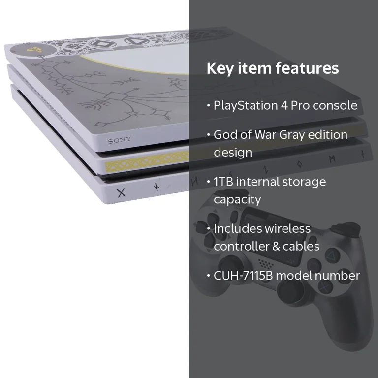 Pre-Owned Sony PlayStation 4 Pro God of War Edition 1TB / Gray