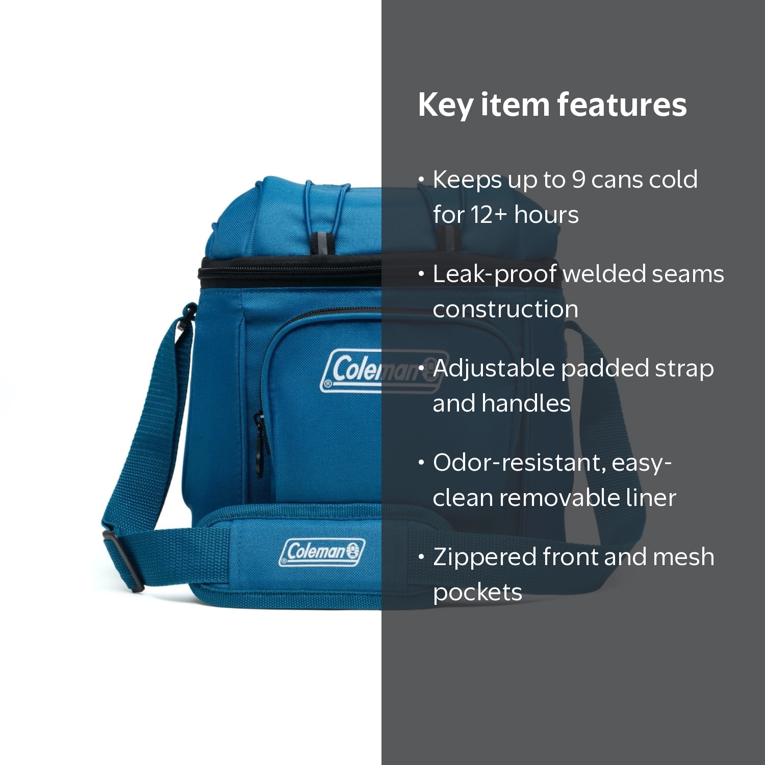 Coleman CHILLER 9-Can Insulated Soft Cooler Bag with Recycled