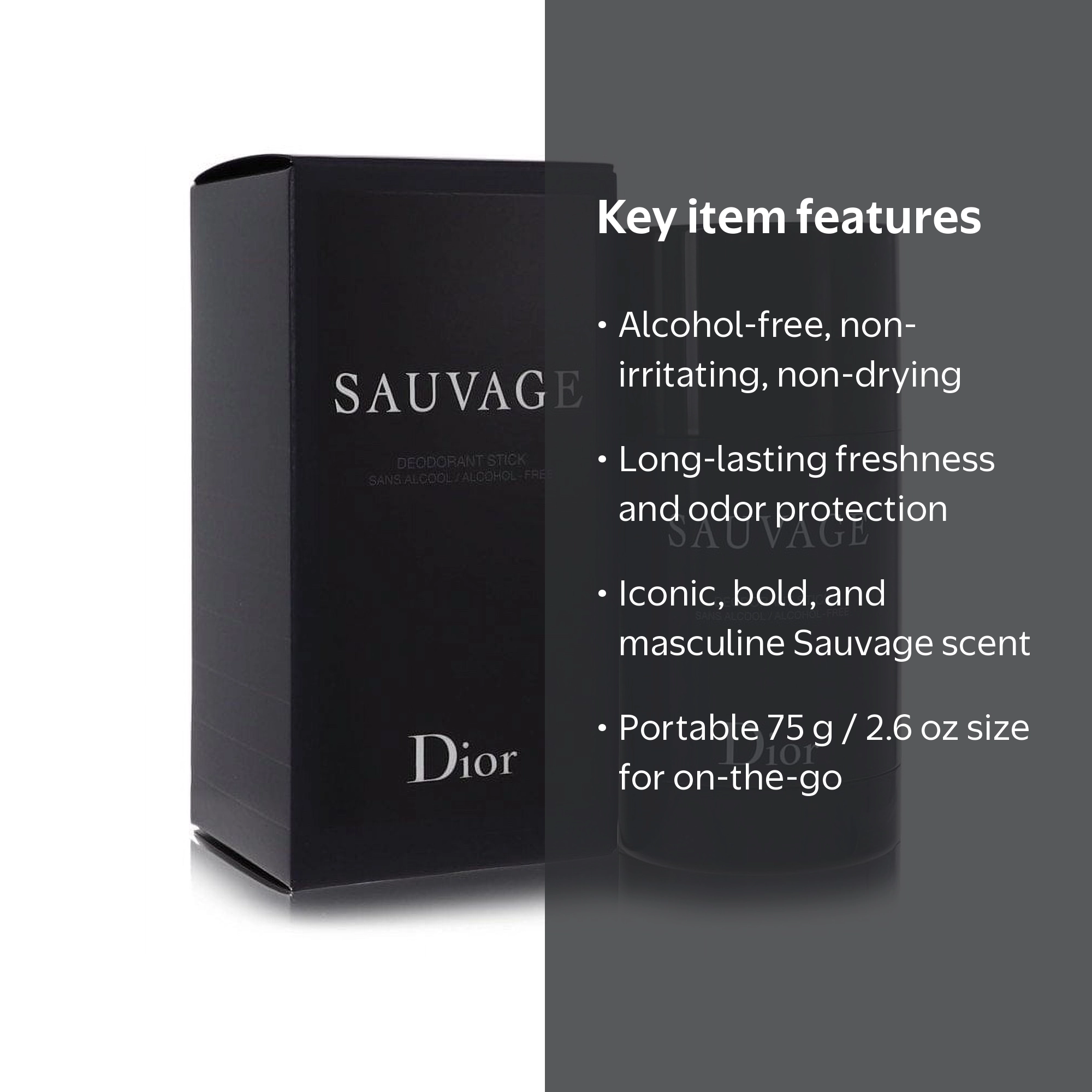 香水(男性用) Sauvage, HOMME SPORT DEODORANT STICK Dior, Deodorant Stick, 75 g / 2.6 fl. oz, Alcohol-Free - Walmart.com