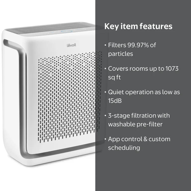 Levoit, Air Purifier, Vital 100S-P, Smart for Medium Rooms