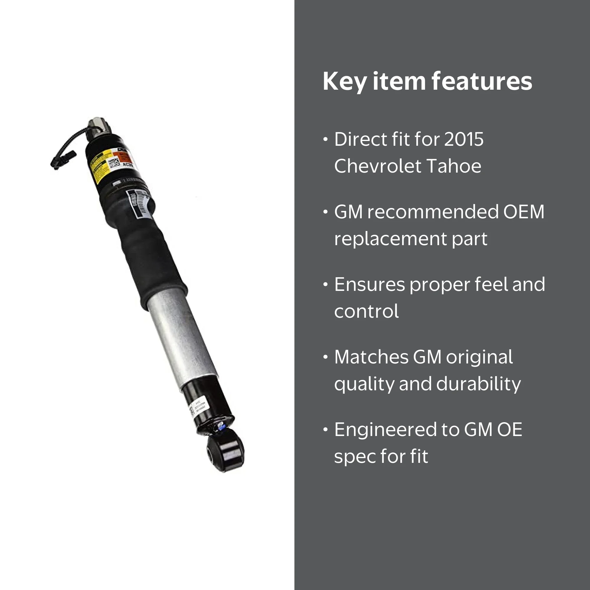 ACDelco GM Original Equipment Rear Air Lift Shock Absorber