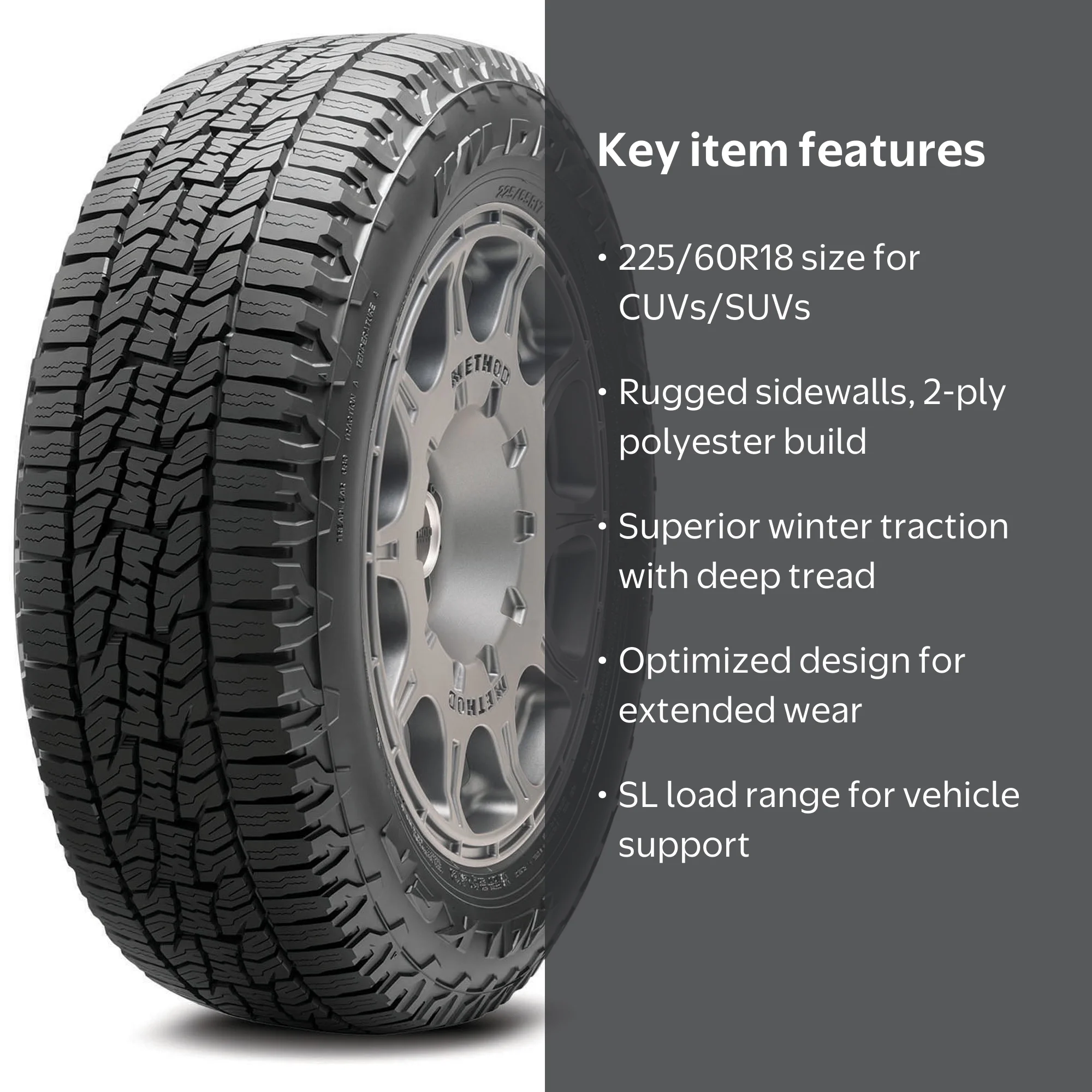 Falken Wildpeak A/T Trail All Terrain 225/60R18 100H SUV/Crossover