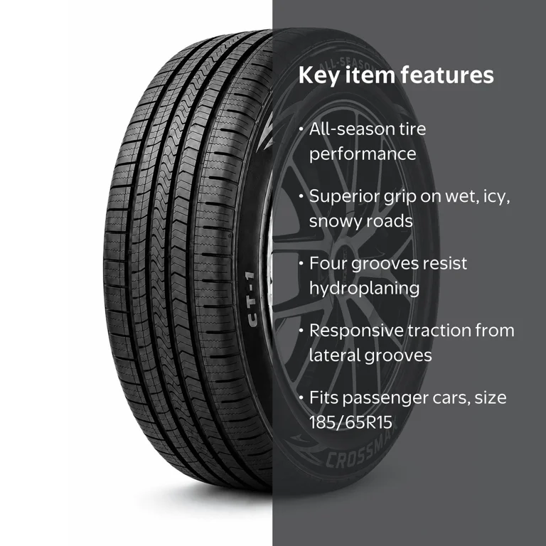 Crossmax, Passenger Tire, 185/65R15 88H, All Season - Walmart.com