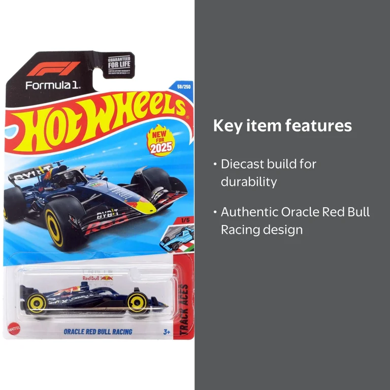 Hot Wheels Track Aces oracle Red Bull Racing Diecast Car - Walmart.com