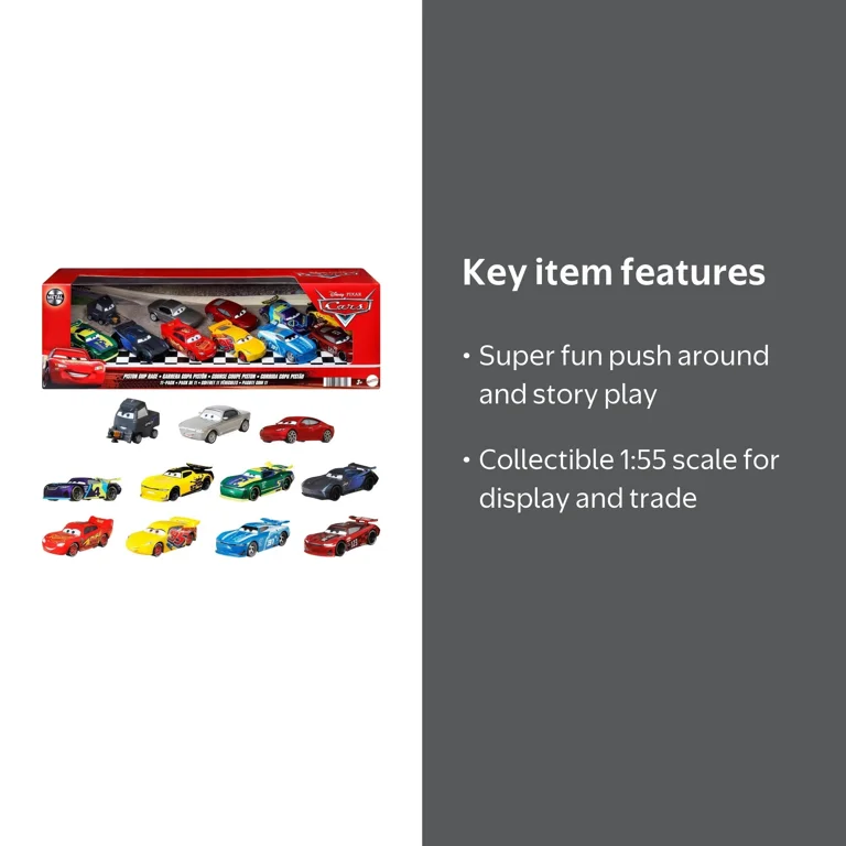 Disney Pixar Cars 3 Piston Cup Race 11-Pack Die-Cast Toy Car Set