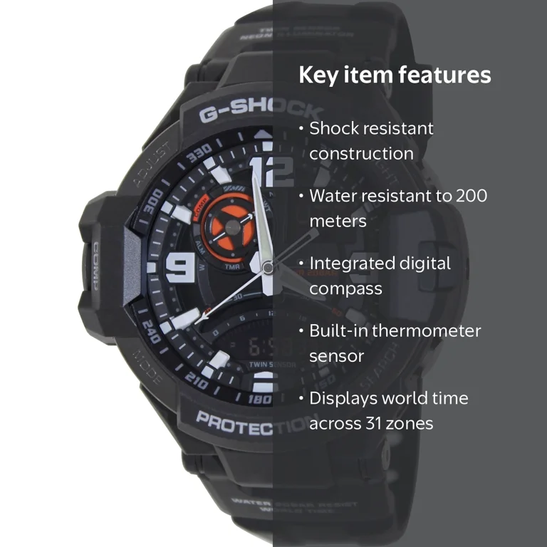 Casio G-Shock Gravitymaster GA1000-1A Twin Sensor Aviation W