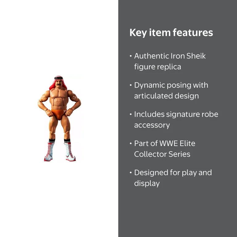 WWE Wrestling Elite Collection The Iron Sheik Action Figure (with