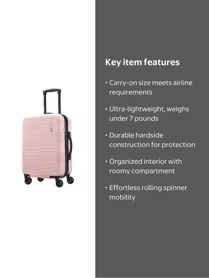 American Tourister NXT Checkered Hardside Carry On Spinner