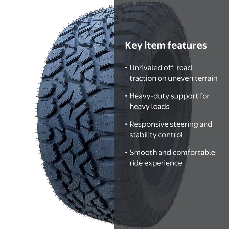 Lancaster LS-57 R/T LT Tires, Set of 4, 33X12.50R20, Load E (10