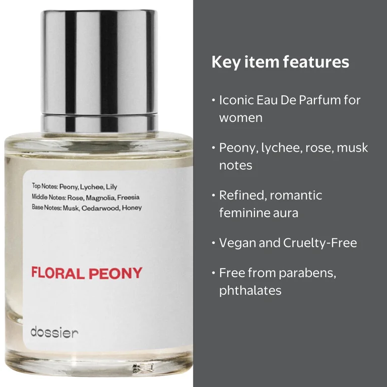 Dossier Floral Peony Eau De Parfum, Inspired by Chloe's Chloe, 1.7