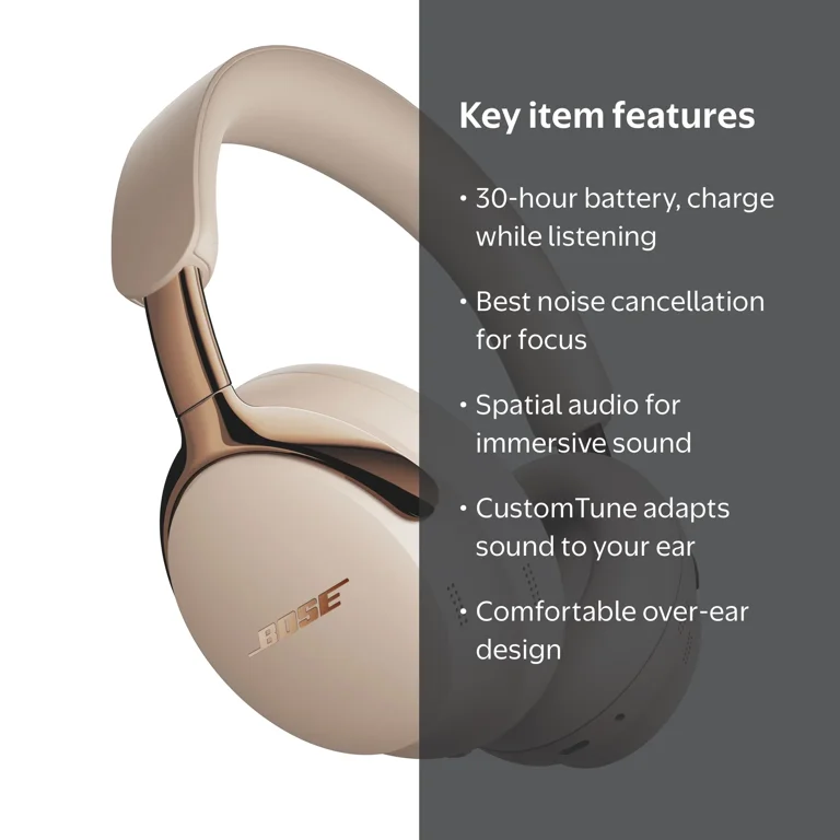 Bose QuietComfort Ultra Headphones II, Noise Cancelling Over Ear