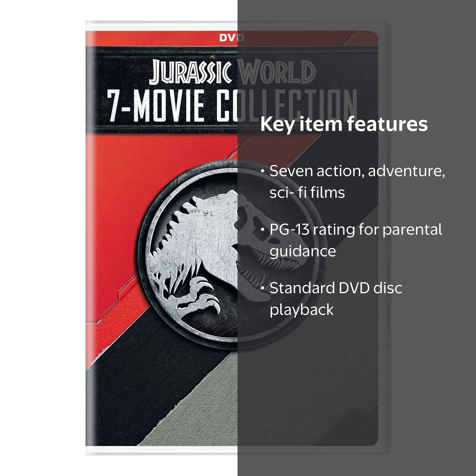 SDS Jurassic World 7-Movie Collection DVD, Action Adventure Sci-Fi