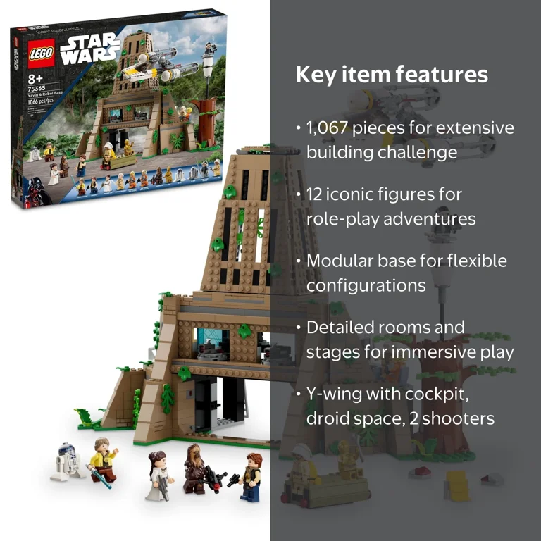 LEGO Star Wars A New Hope Yavin 4 Rebel Base 75365, Y-wing, 12
