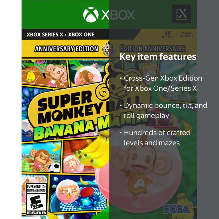 Super Monkey Ball Banana Mania ANNIVERSARY LAUNCH EDITION for XBOX